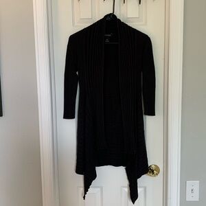 WHBM Wmns black cardigan, size XS.